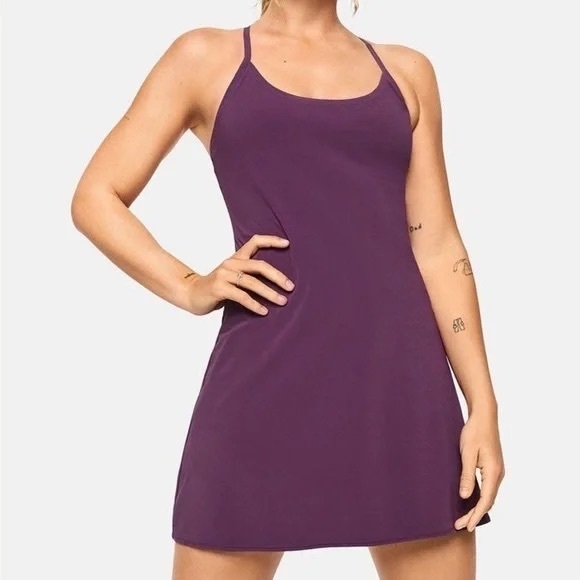 Outdoor Voices Other - Outdoor Voices Plum Strappy Dress